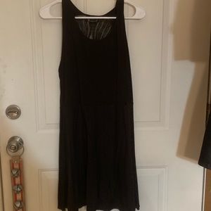 Black mini dress with skull lace back